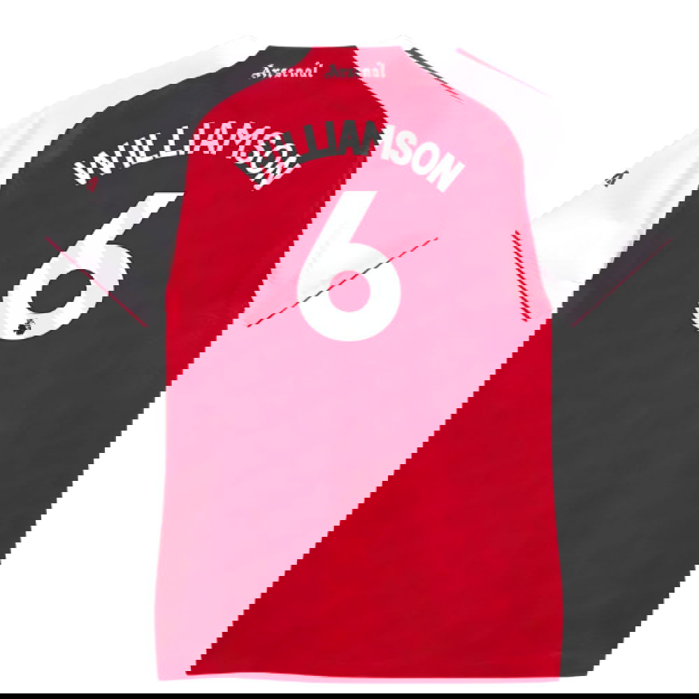 2025-2026 Arsenal Authentic Home Shirt (Womens) (Williamson 6)