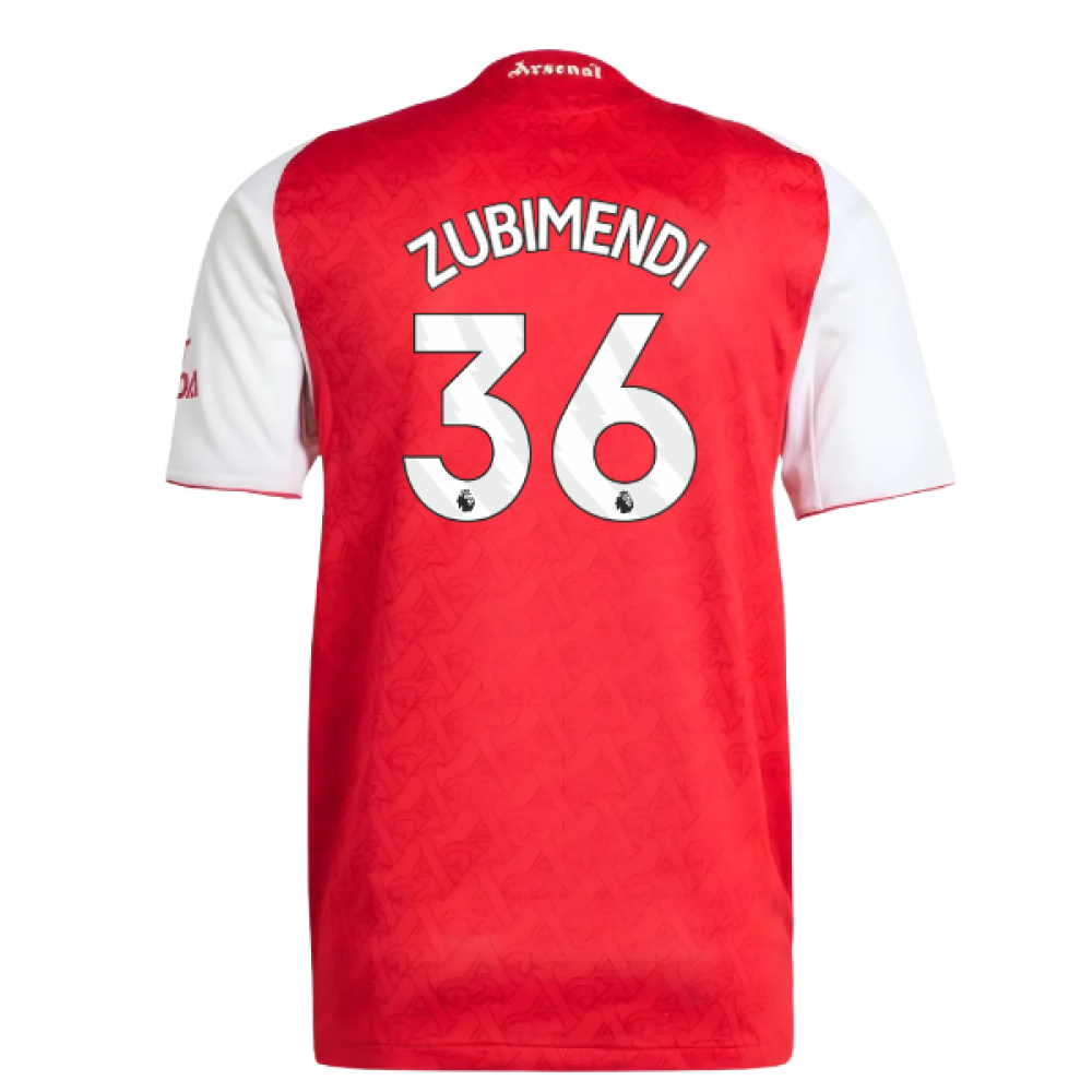 2025-2026 Arsenal Authentic Home Shirt (Zubimendi 36)