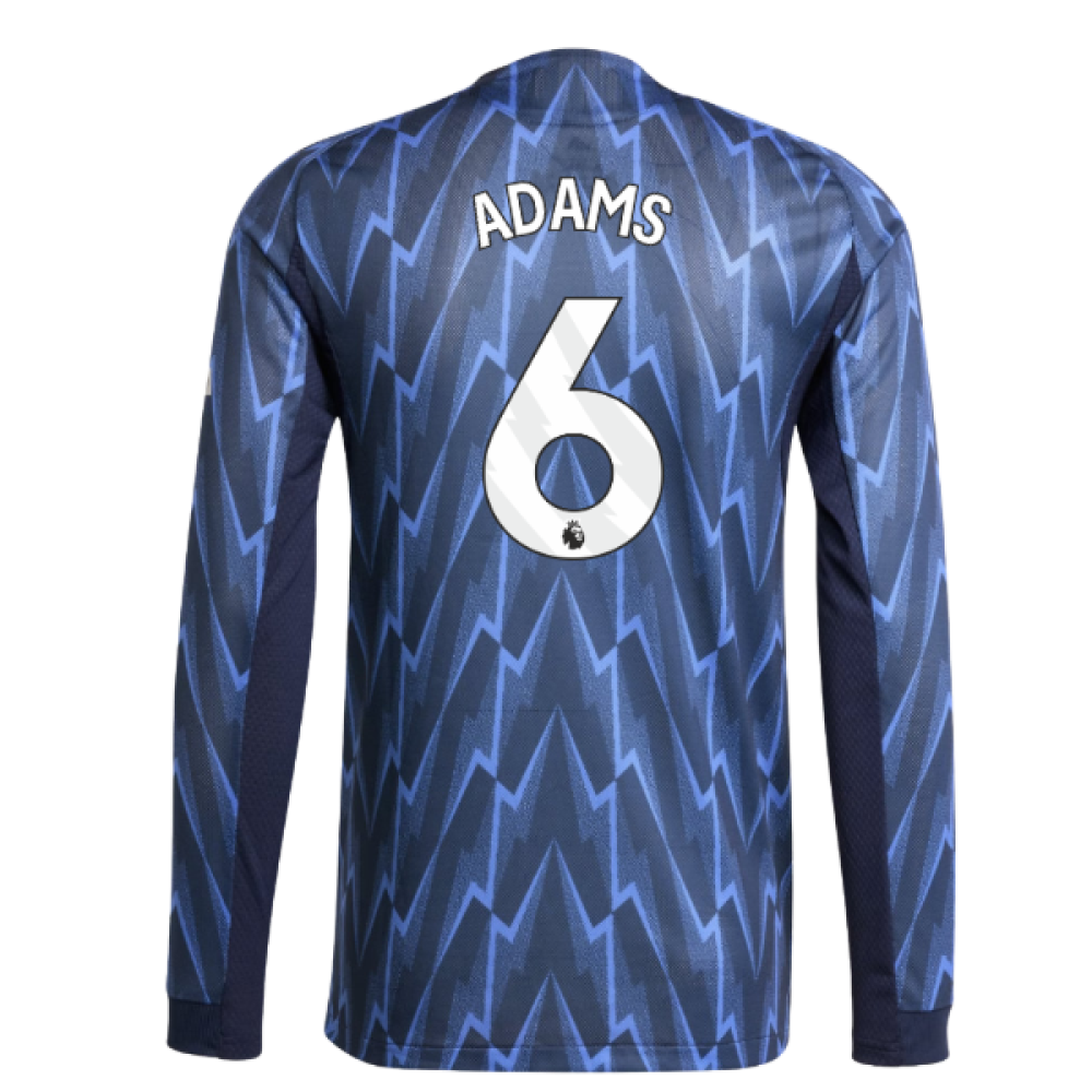 2025-2026 Arsenal Authentic Long Sleeve Away Shirt (Adams 6)