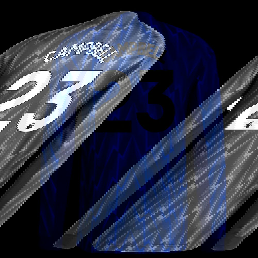 2025-2026 Arsenal Authentic Long Sleeve Away Shirt (Campbell 23)