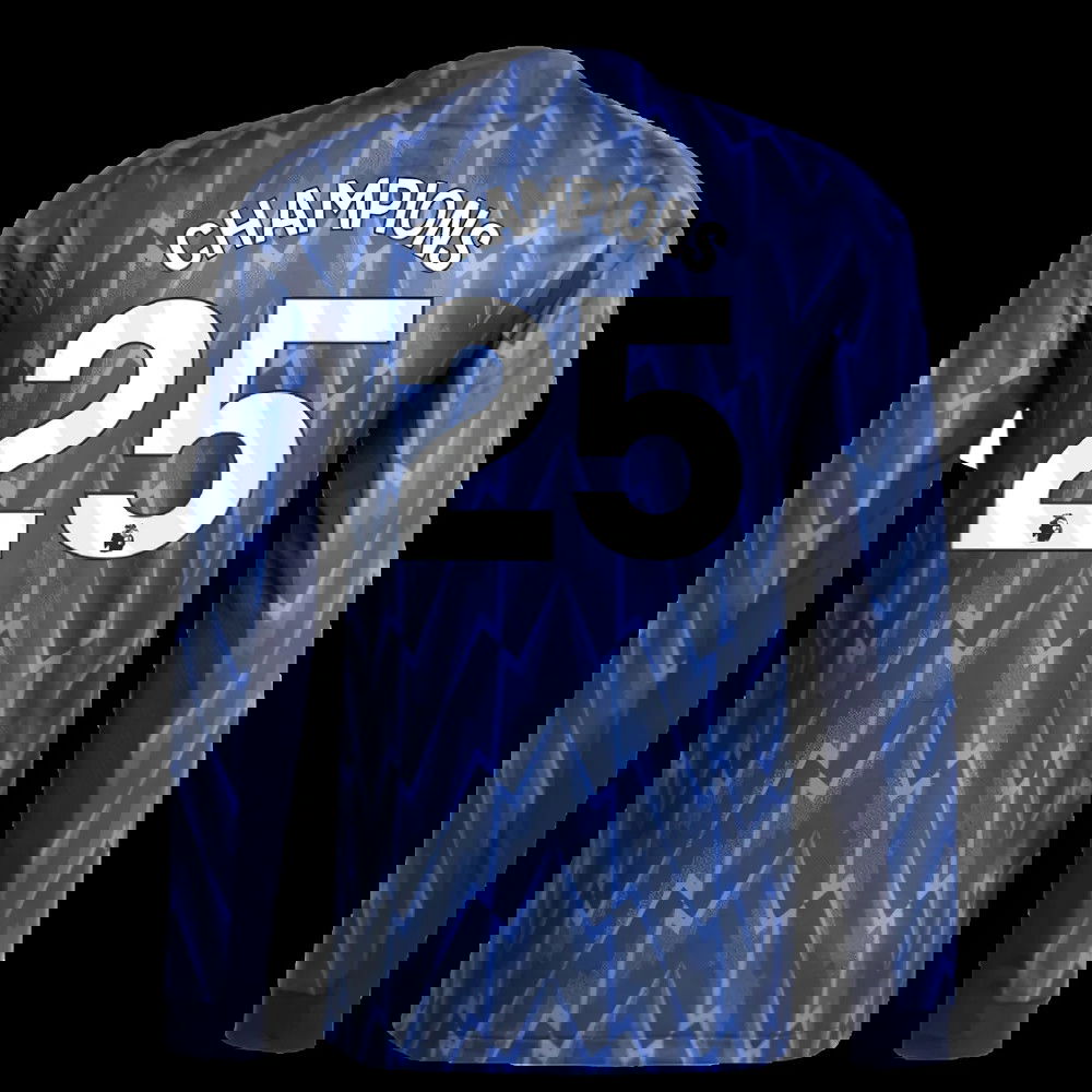 2025-2026 Arsenal Authentic Long Sleeve Away Shirt (Champions 25)