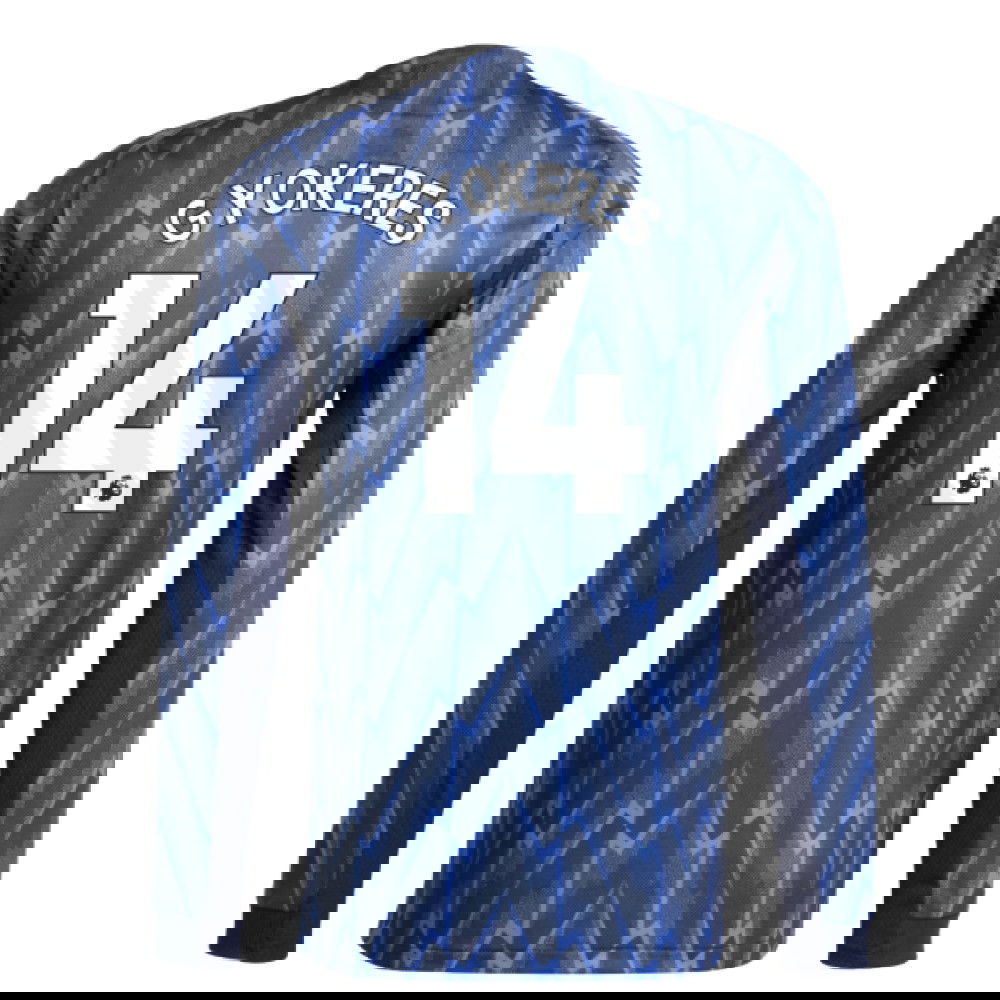 2025-2026 Arsenal Authentic Long Sleeve Away Shirt (Gyokeres 14)
