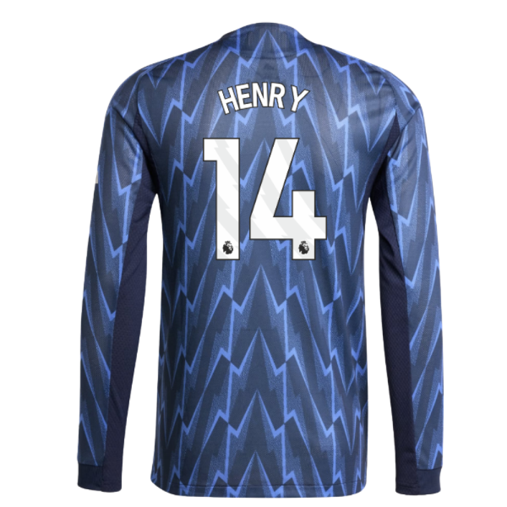 2025-2026 Arsenal Authentic Long Sleeve Away Shirt (Henry 14)