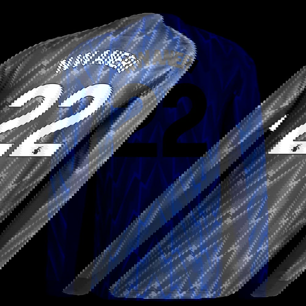 2025-2026 Arsenal Authentic Long Sleeve Away Shirt (Nwaneri 22)
