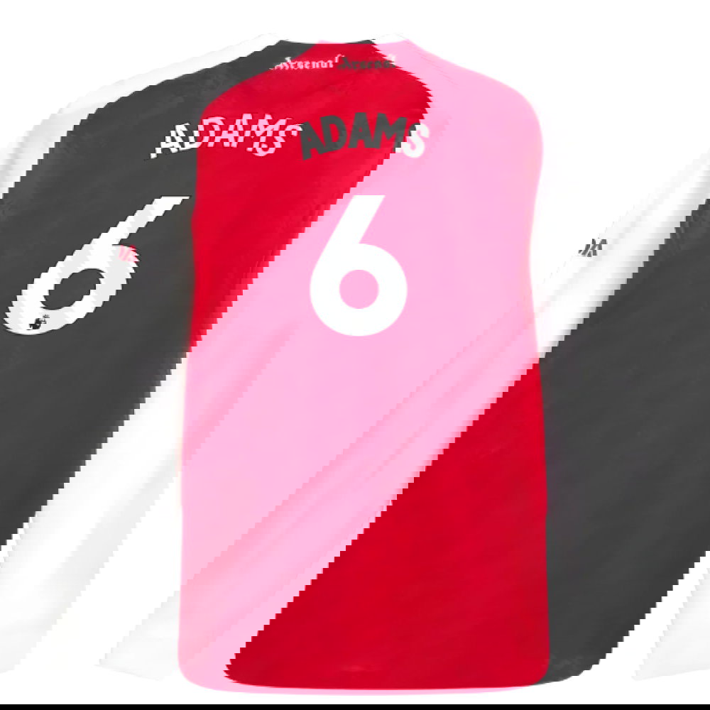 2025-2026 Arsenal Authentic Long Sleeve Home Shirt (Adams 6)
