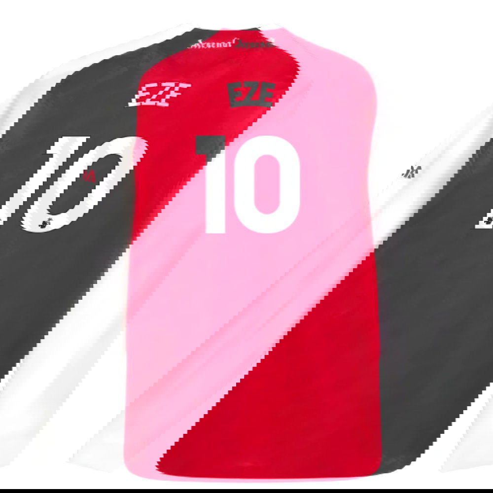 2025-2026 Arsenal Authentic Long Sleeve Home Shirt (Eze 10)