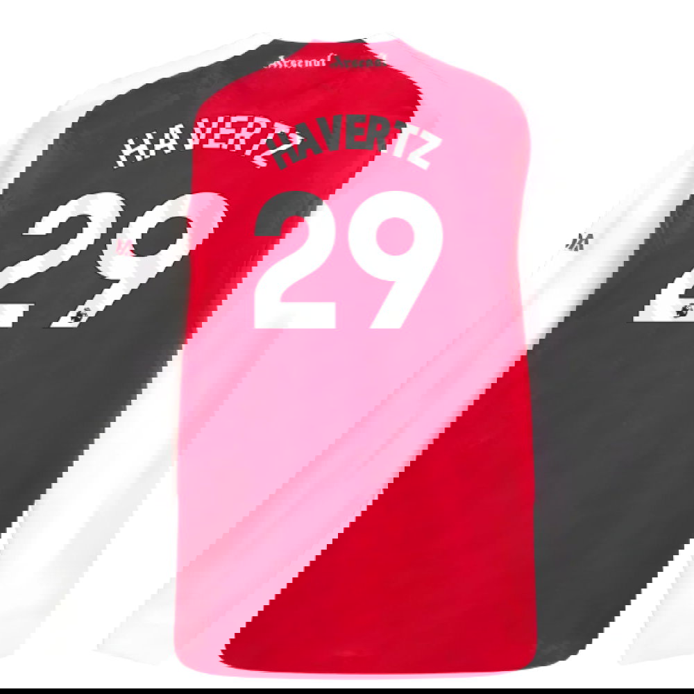 2025-2026 Arsenal Authentic Long Sleeve Home Shirt (Havertz 29)