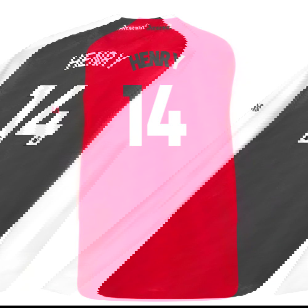 2025-2026 Arsenal Authentic Long Sleeve Home Shirt (Henry 14)