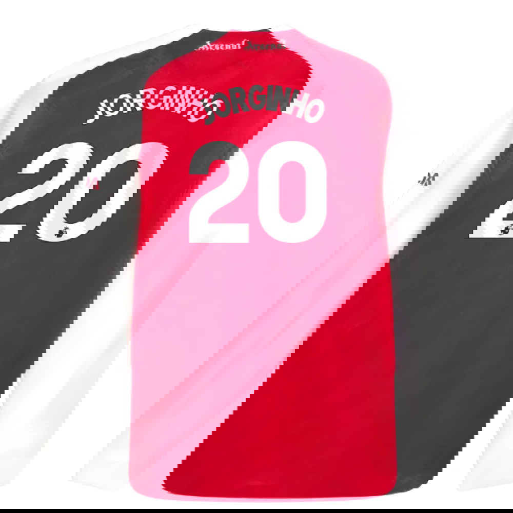2025-2026 Arsenal Authentic Long Sleeve Home Shirt (Jorginho 20)