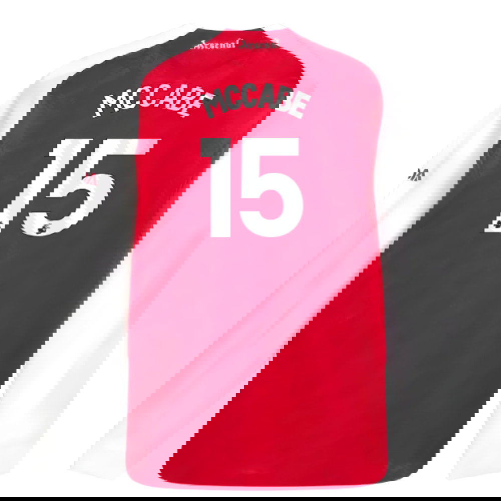 2025-2026 Arsenal Authentic Long Sleeve Home Shirt (McCabe 15)