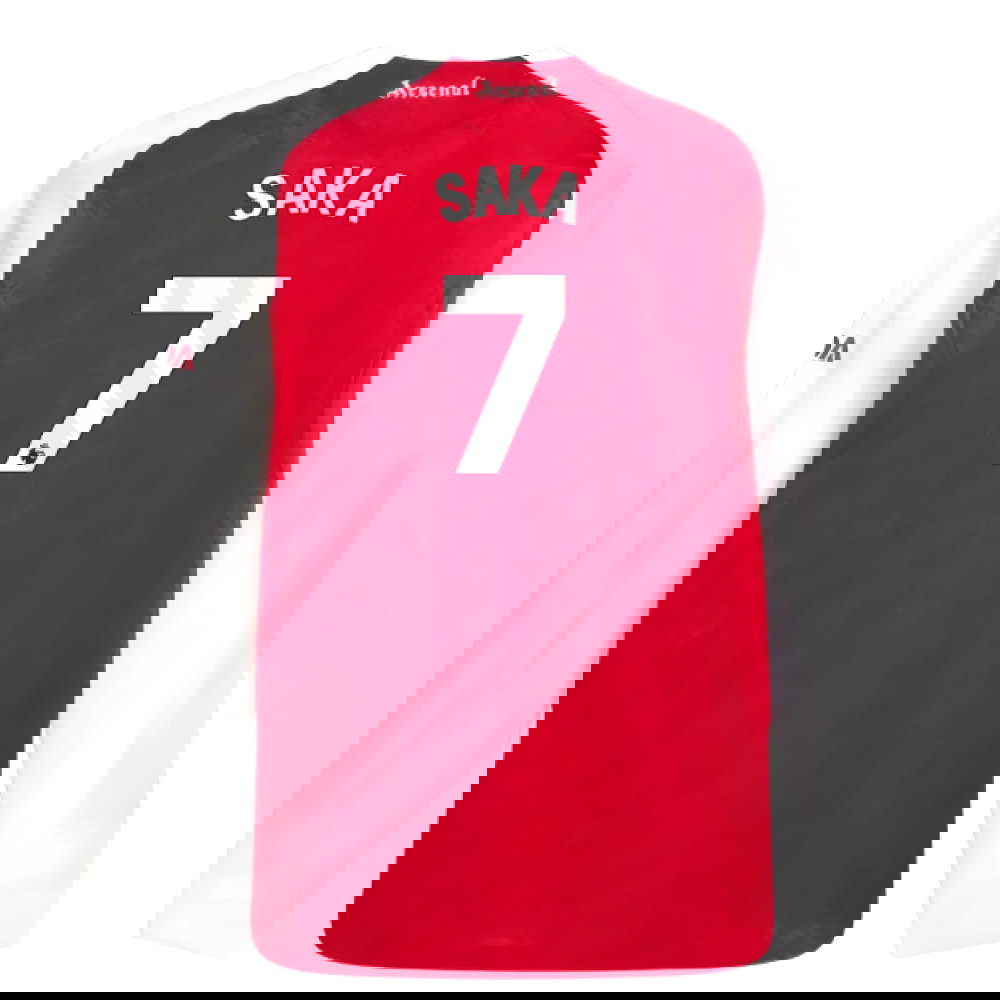 2025-2026 Arsenal Authentic Long Sleeve Home Shirt (Saka 7)