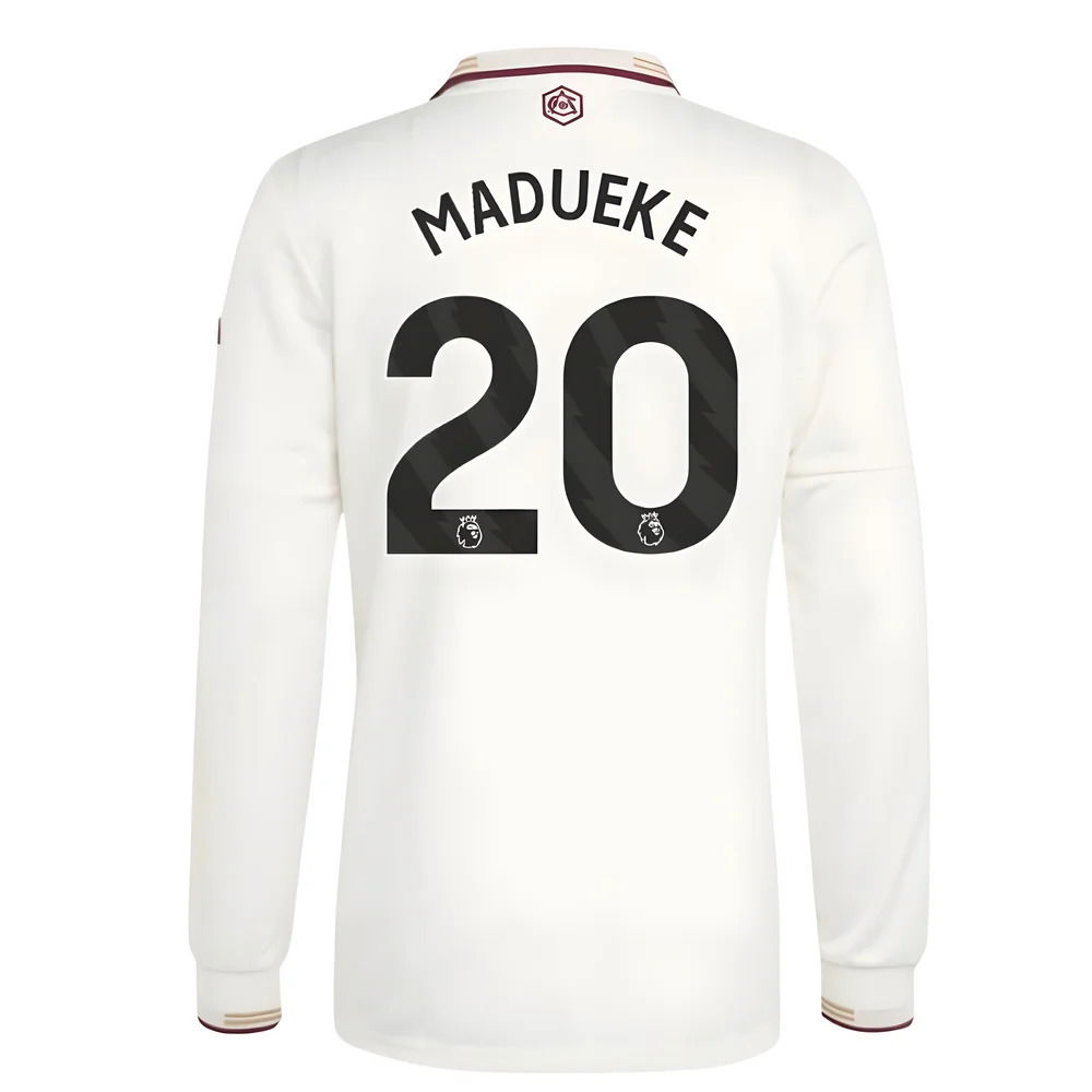 2025-2026 Arsenal Authentic Long Sleeve Third Shirt (Madueke 20)