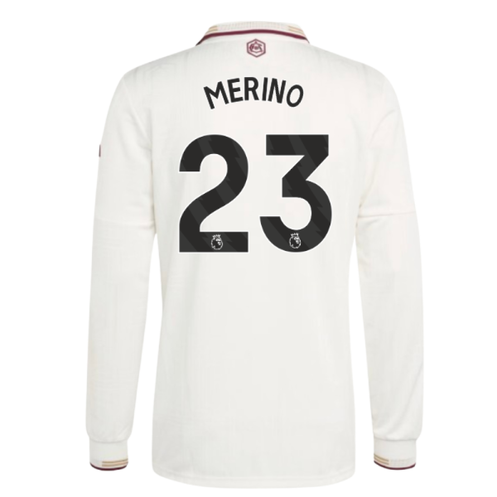 2025-2026 Arsenal Authentic Long Sleeve Third Shirt (Merino 23)
