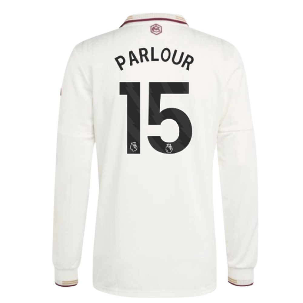 2025-2026 Arsenal Authentic Long Sleeve Third Shirt (Parlour 15)