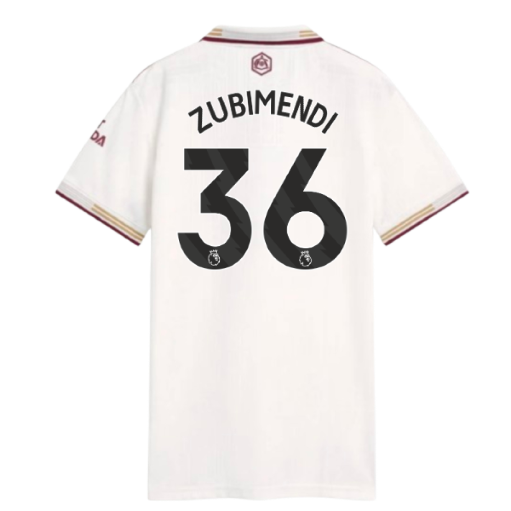 2025-2026 Arsenal Authentic Third Shirt (Womens) (Zubimendi 36)
