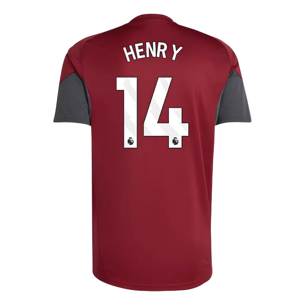 2025-2026 Arsenal EU Training Jersey (Burgundy) (Henry 14)
