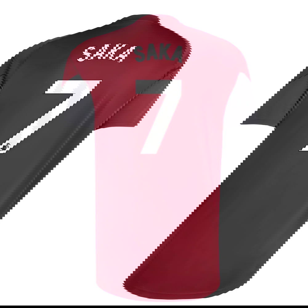 2025-2026 Arsenal EU Training Jersey (Burgundy) (Saka 7)