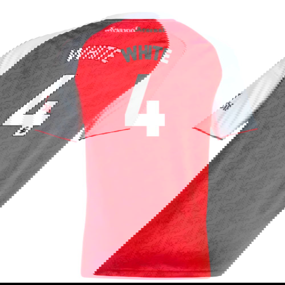 2025-2026 Arsenal Home Shirt (Kids) (White 4)