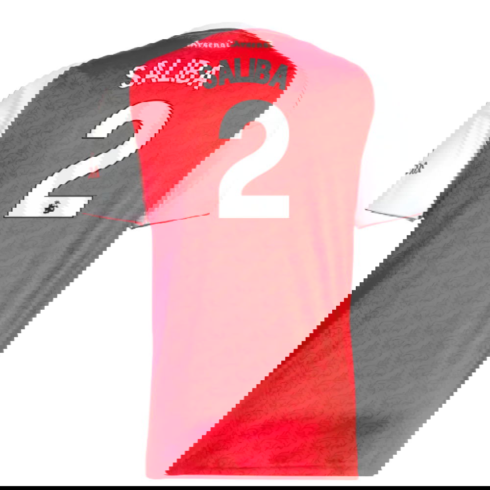 2025-2026 Arsenal Home Shirt (Saliba 2)