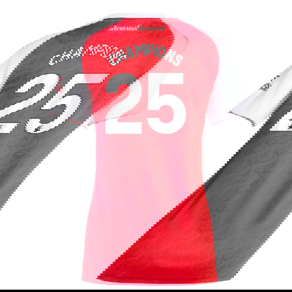 2025-2026 Arsenal Home Shirt (Womens) (Champions 25)