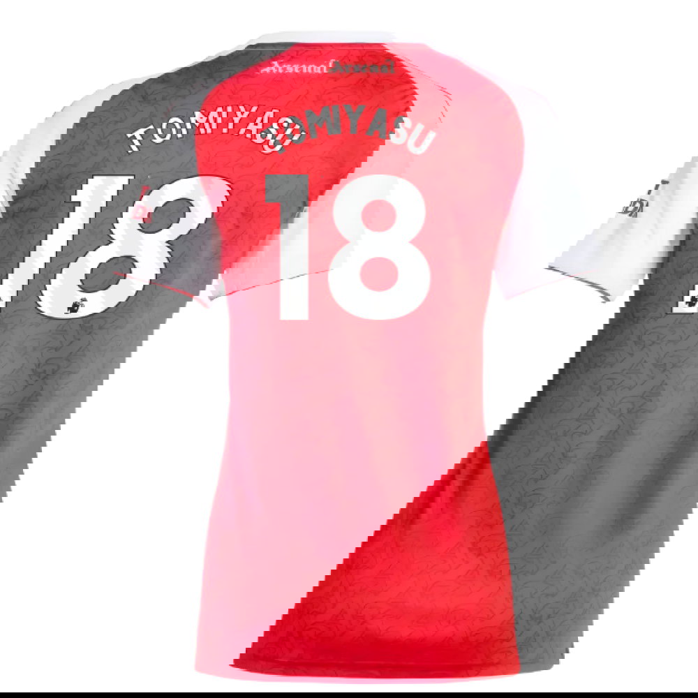 2025-2026 Arsenal Home Shirt (Womens) (Tomiyasu 18)