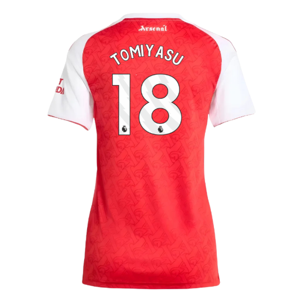 2025-2026 Arsenal Home Shirt (Womens) (Tomiyasu 18)