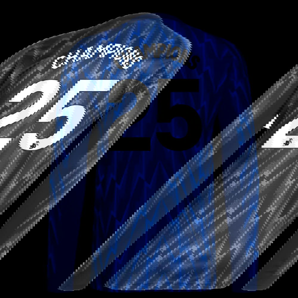 2025-2026 Arsenal Long Sleeve Away Shirt (Champions 25)