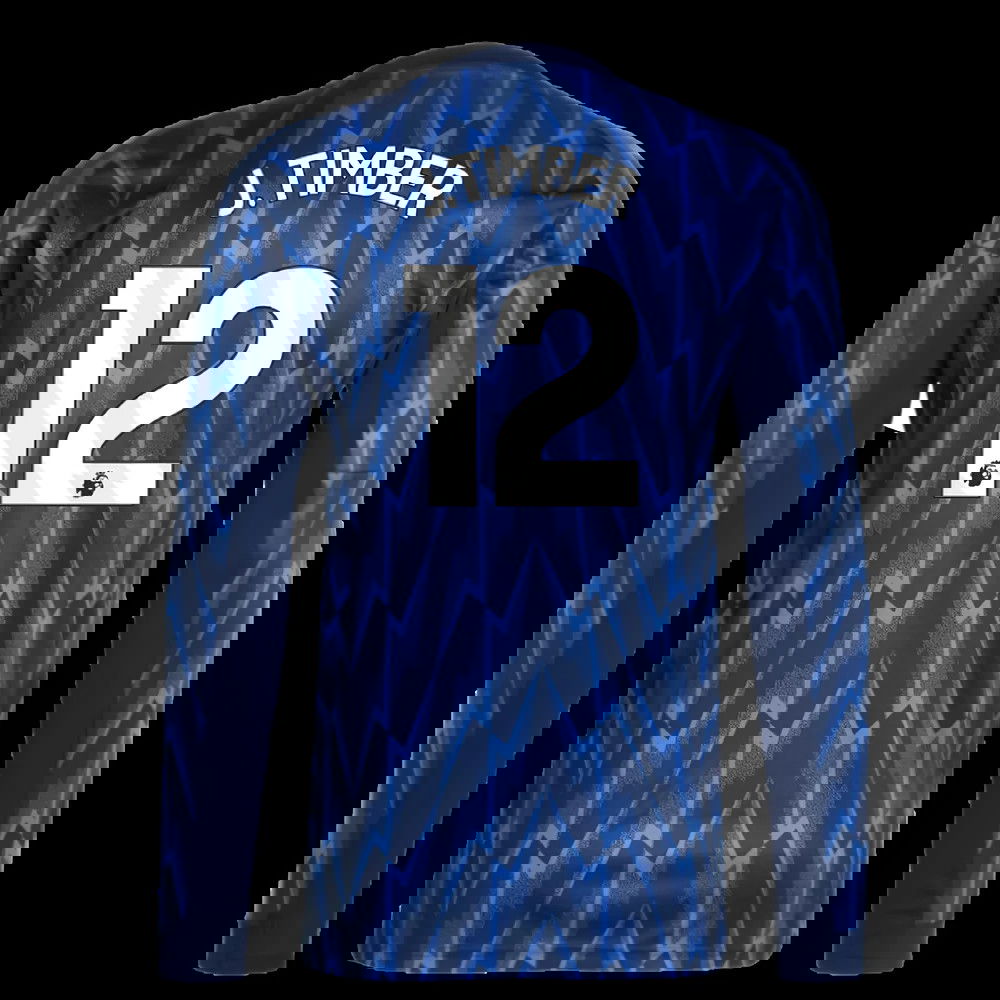 2025-2026 Arsenal Long Sleeve Away Shirt (J.Timber 12)