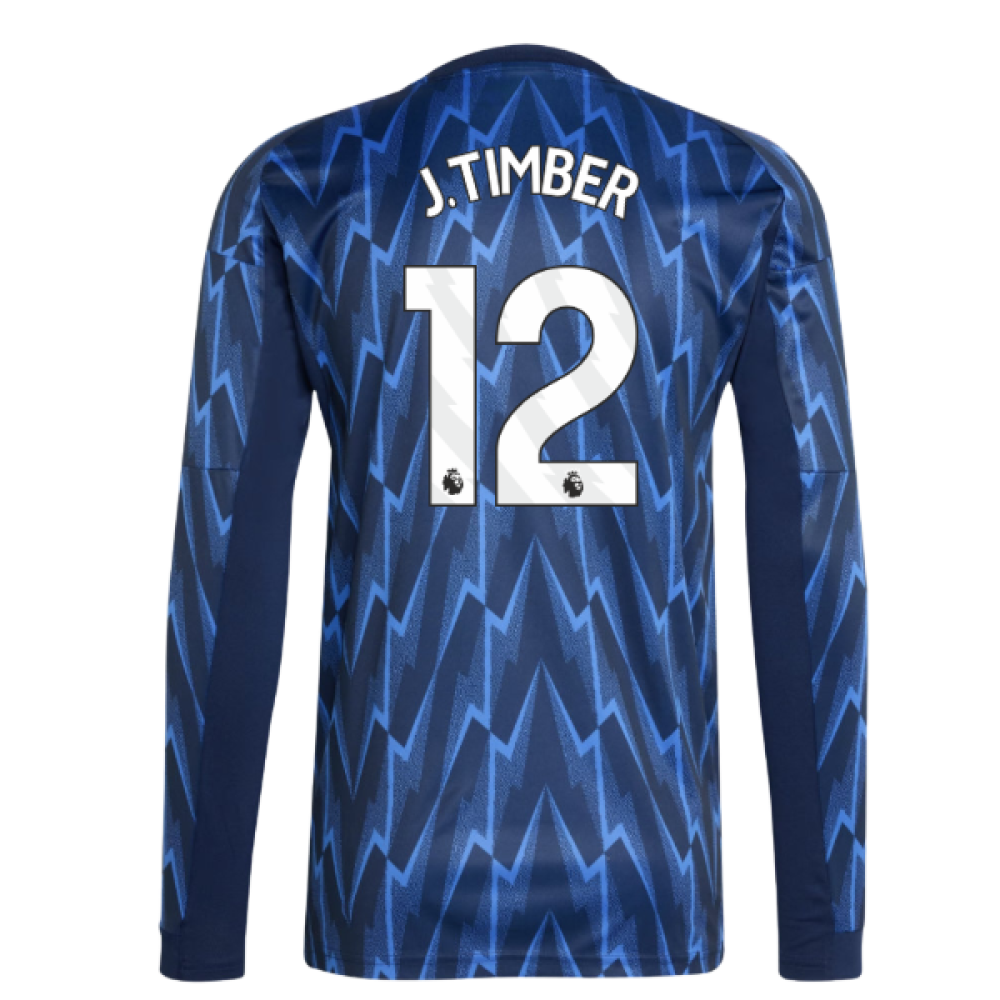 2025-2026 Arsenal Long Sleeve Away Shirt (J.Timber 12)