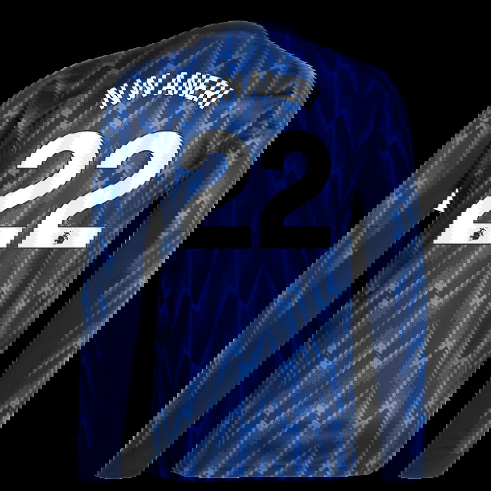 2025-2026 Arsenal Long Sleeve Away Shirt (Nwaneri 22)