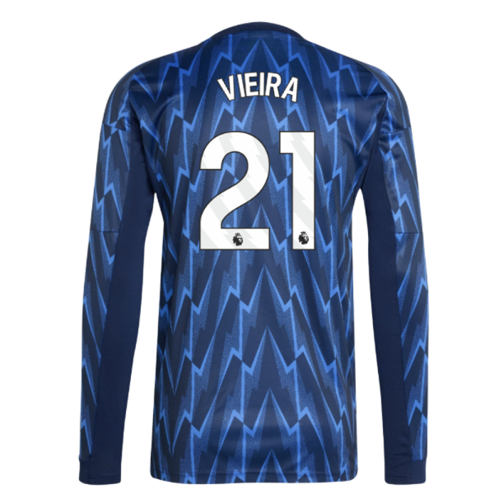 2025-2026 Arsenal Long Sleeve Away Shirt (Vieira 21)