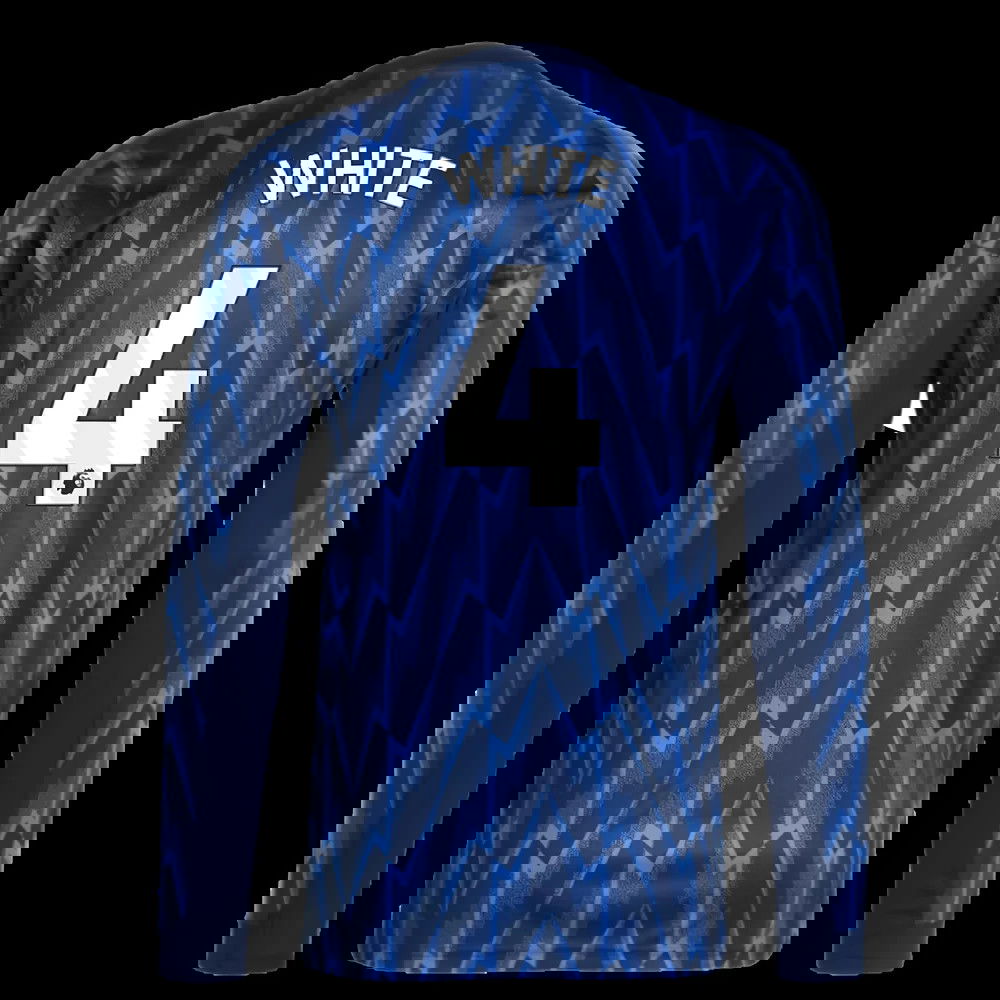 2025-2026 Arsenal Long Sleeve Away Shirt (White 4)