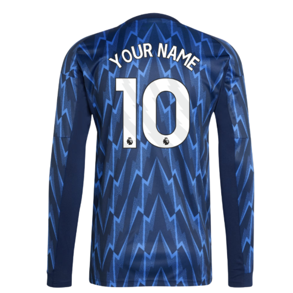 2025-2026 Arsenal Long Sleeve Away Shirt (Your Name)