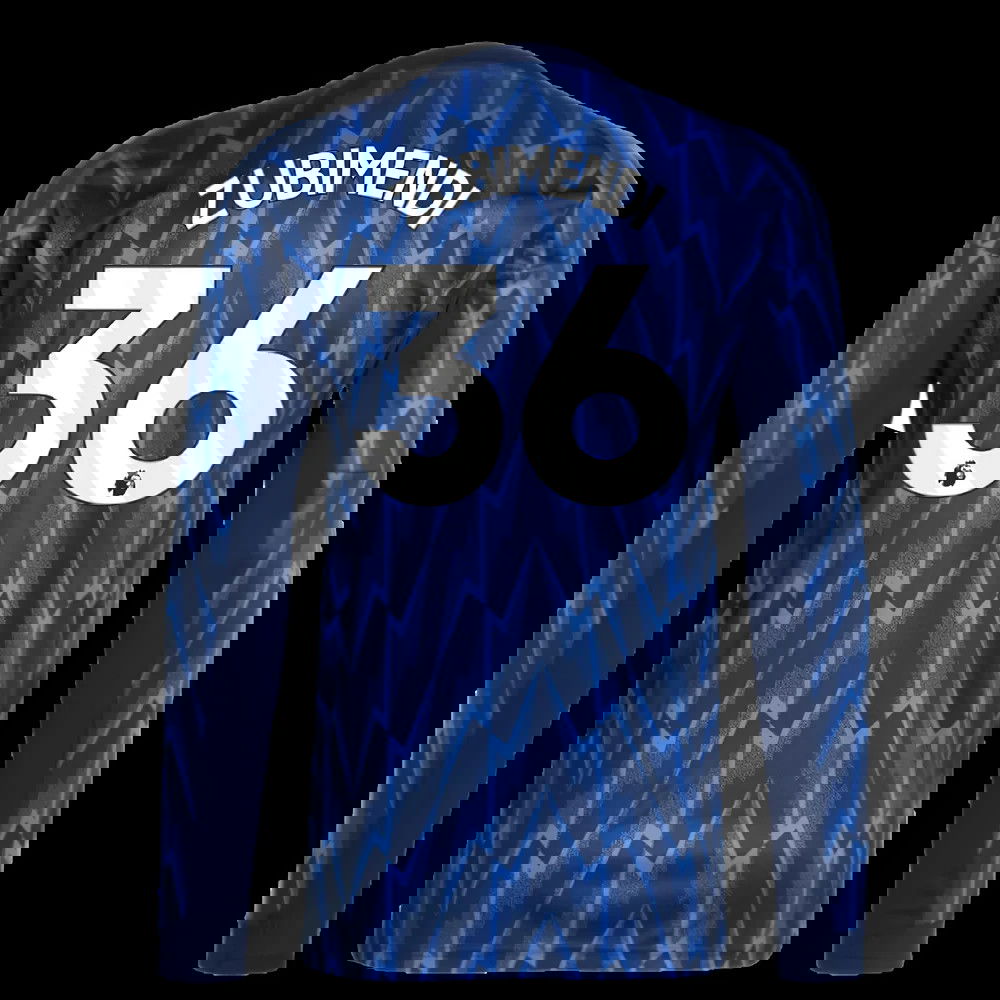 2025-2026 Arsenal Long Sleeve Away Shirt (Zubimendi 36)