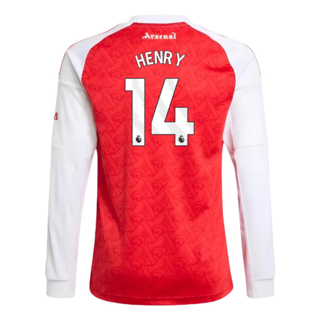 2025-2026 Arsenal Long Sleeve Home Shirt (Kids) (Henry 14)