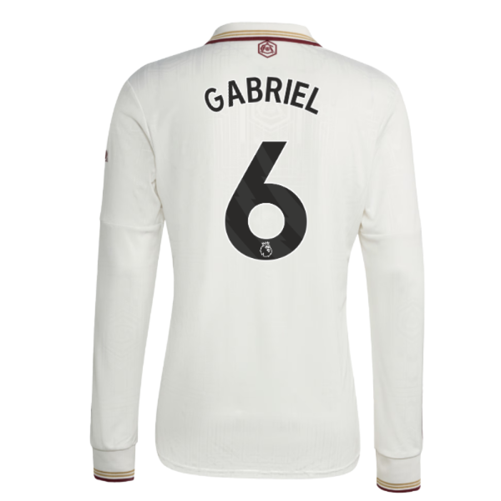 2025-2026 Arsenal Long Sleeve Third Shirt (Gabriel 6)