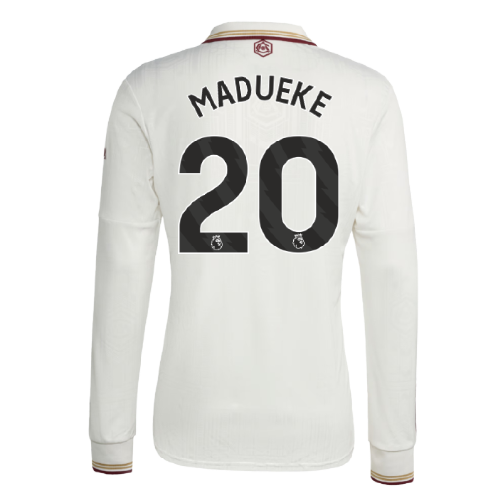 2025-2026 Arsenal Long Sleeve Third Shirt (Madueke 20)