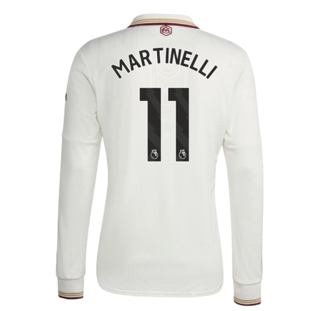 2025-2026 Arsenal Long Sleeve Third Shirt (Martinelli 11)