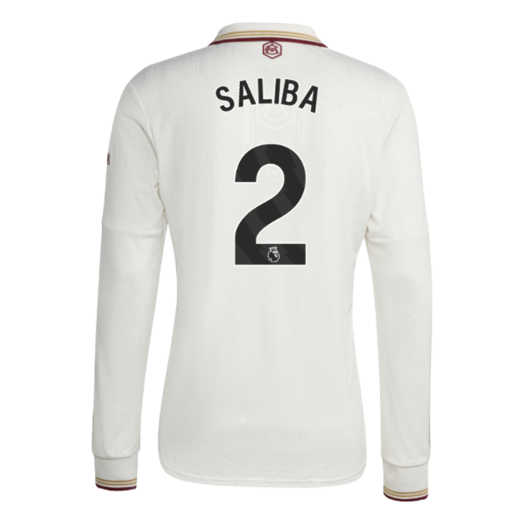 2025-2026 Arsenal Long Sleeve Third Shirt (Saliba 2)