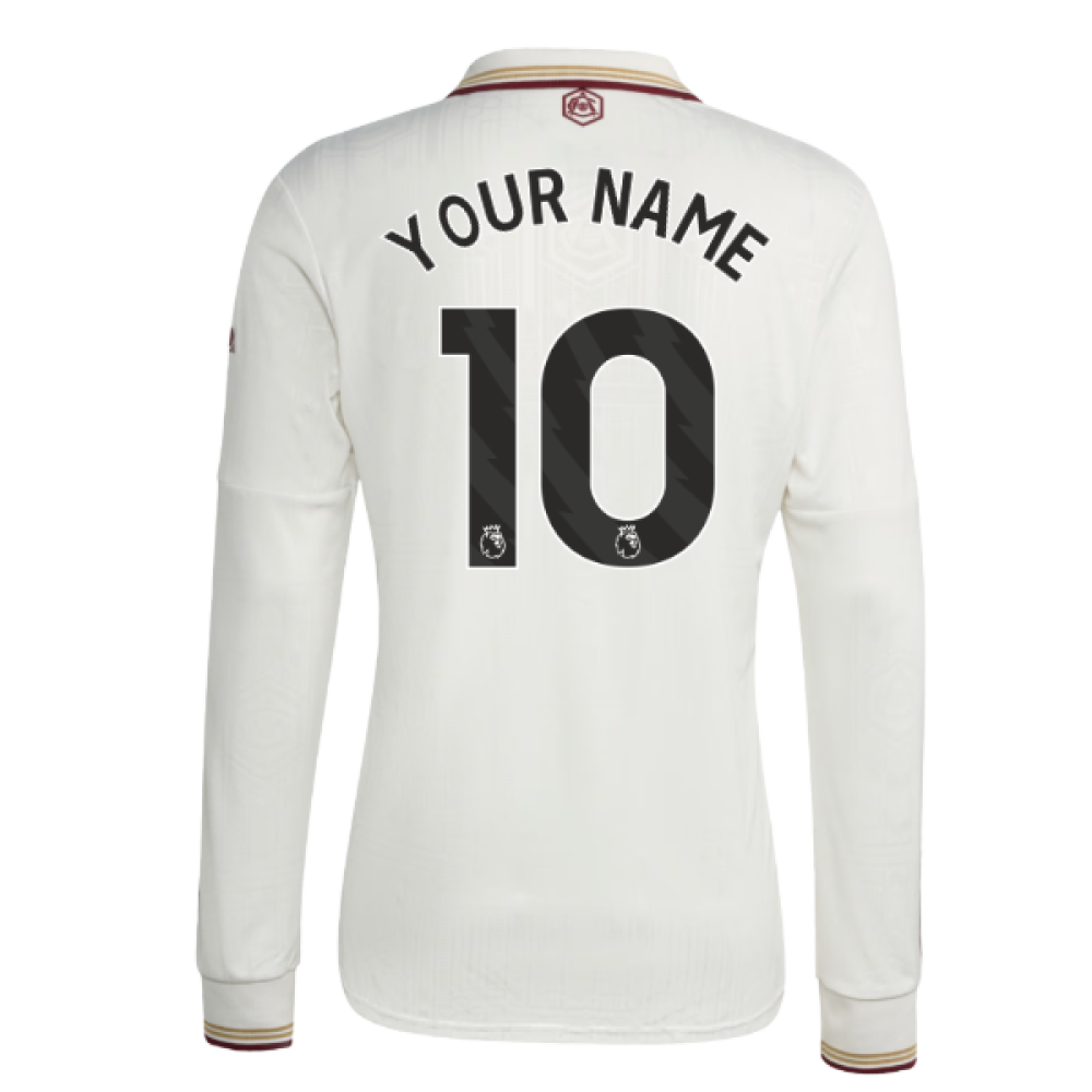 2025-2026 Arsenal Long Sleeve Third Shirt (Your Name)