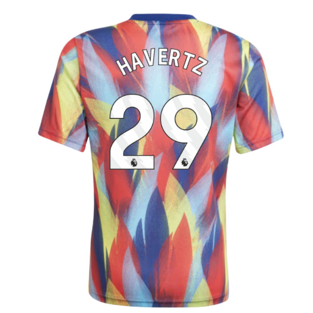 2025-2026 Arsenal Pre-Match Shirt (Victory Blue) - Kids (Havertz 29)