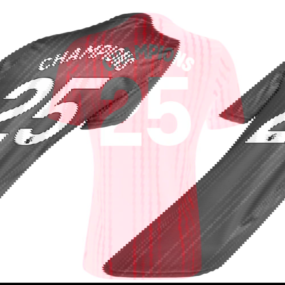 2025-2026 Arsenal Pre-Match Warm Up Shirt (Burgundy) (Champions 25)