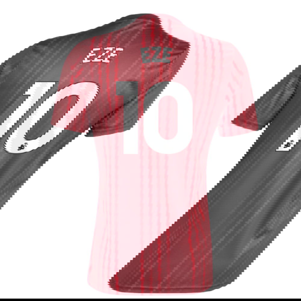 2025-2026 Arsenal Pre-Match Warm Up Shirt (Burgundy) (Eze 10)