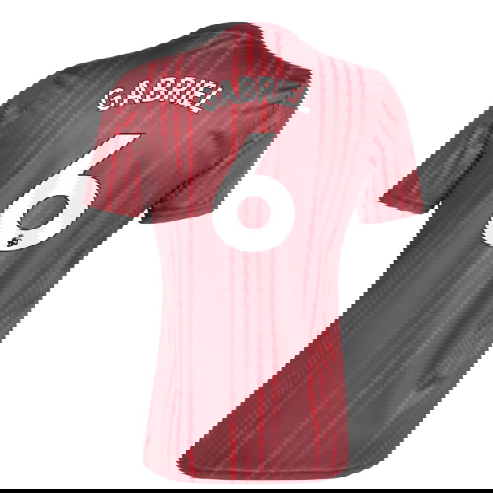 2025-2026 Arsenal Pre-Match Warm Up Shirt (Burgundy) (Gabriel 6)