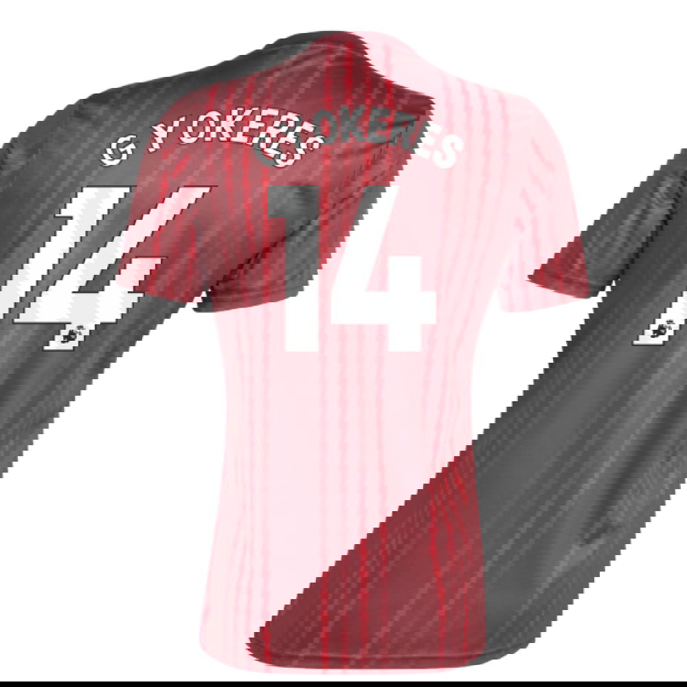 2025-2026 Arsenal Pre-Match Warm Up Shirt (Burgundy) (Gyokeres 14)