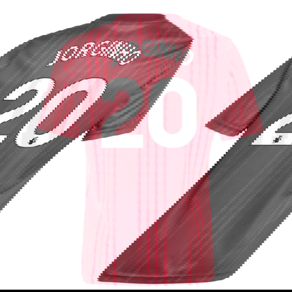 2025-2026 Arsenal Pre-Match Warm Up Shirt (Burgundy) - Kids (Jorginho 20)