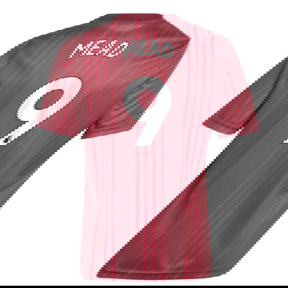 2025-2026 Arsenal Pre-Match Warm Up Shirt (Burgundy) - Kids (Mead 9)