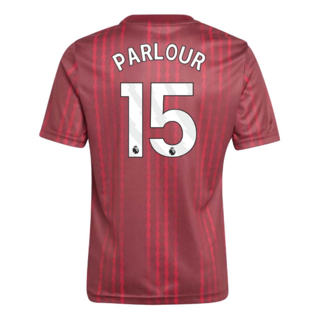 2025-2026 Arsenal Pre-Match Warm Up Shirt (Burgundy) - Kids (Parlour 15)