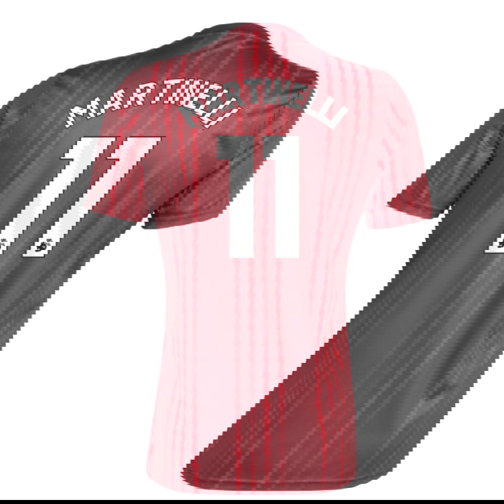 2025-2026 Arsenal Pre-Match Warm Up Shirt (Burgundy) (Martinelli 11)