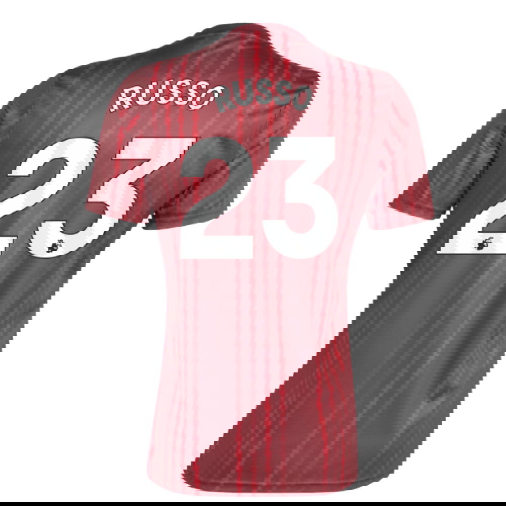 2025-2026 Arsenal Pre-Match Warm Up Shirt (Burgundy) (Russo 23)